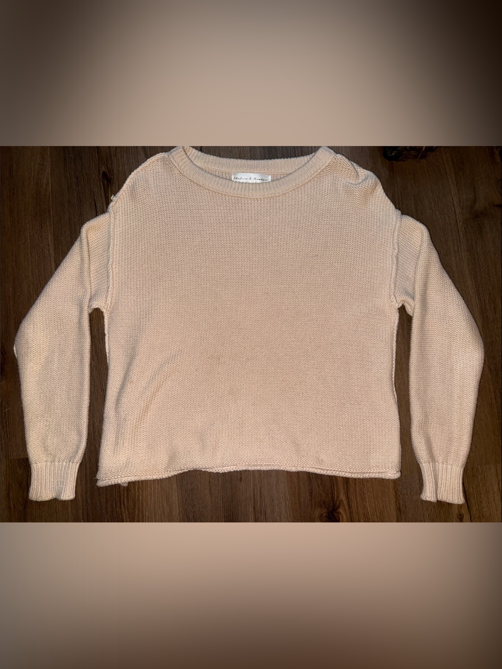 Chelsea & Theodore Soft Blush Crewneck Sweater